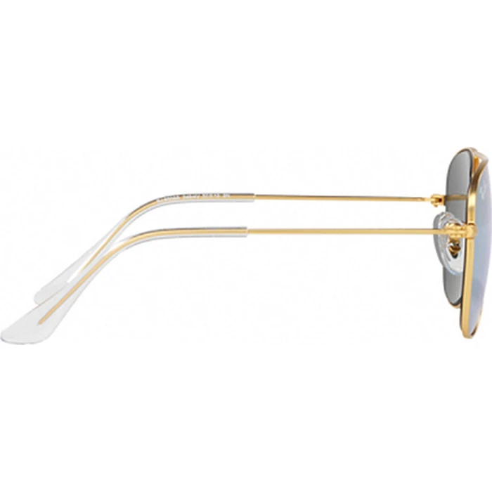 Ray Ban Άθραυστα Aviator Παιδικά Γυαλιά Ηλίου με Καθρέφτη Φακό Χρυσά για 7-11 Ετών