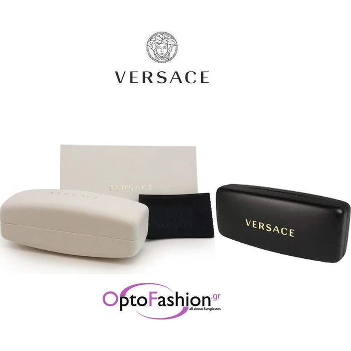 Versace Ανδρικά Γυαλιά Ηλίου με Χρυσό Κοκκάλινο Σκελετό και Μαύρο Καθρέφτη Φακό VE2197 1000/6G