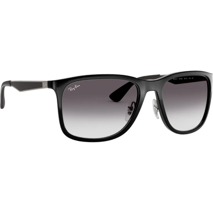 Ray Ban Ανδρικά Γυαλιά Ηλίου RB4313 601/8G Μαύρο Κοκκάλινο Σκελετό με Μαύρο Ντεγκραντέ Φακό