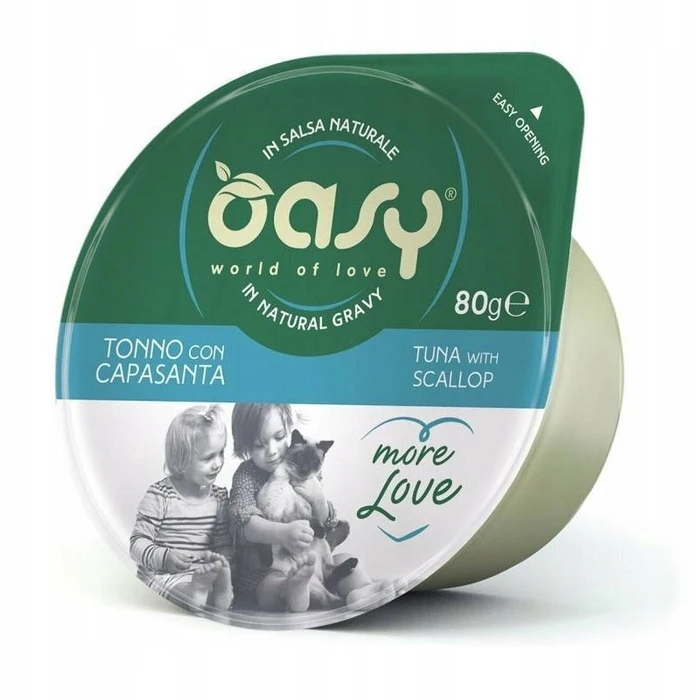 Oasy Love Υγρή Τροφή για Γάτες με Τόνο 70 gr