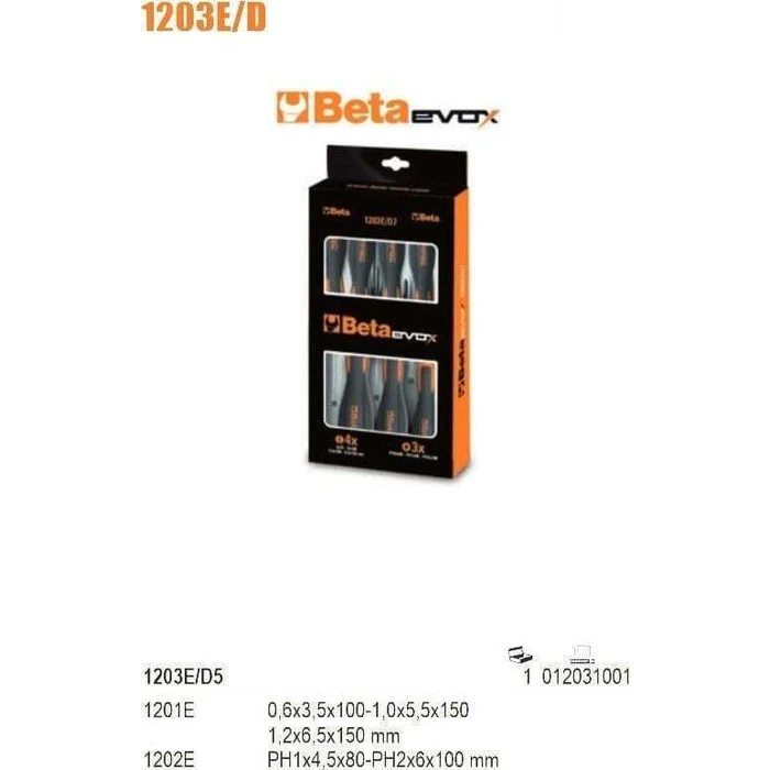 Beta Σετ Κατσαβίδια 1203E-D8P