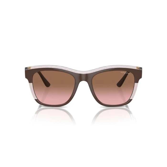 Vogue Γυναικεία Γυαλιά Ηλίου με Καφέ Κοκκάλινο Σκελετό και Καφέ Ντεγκραντέ Φακό VO5557S 313614