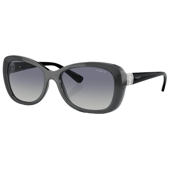 Vogue Women's Sunglasses VO2943SB-31324L — Grey Acetate Frame, Brown Gradient Lenses, 55/17/135 mm