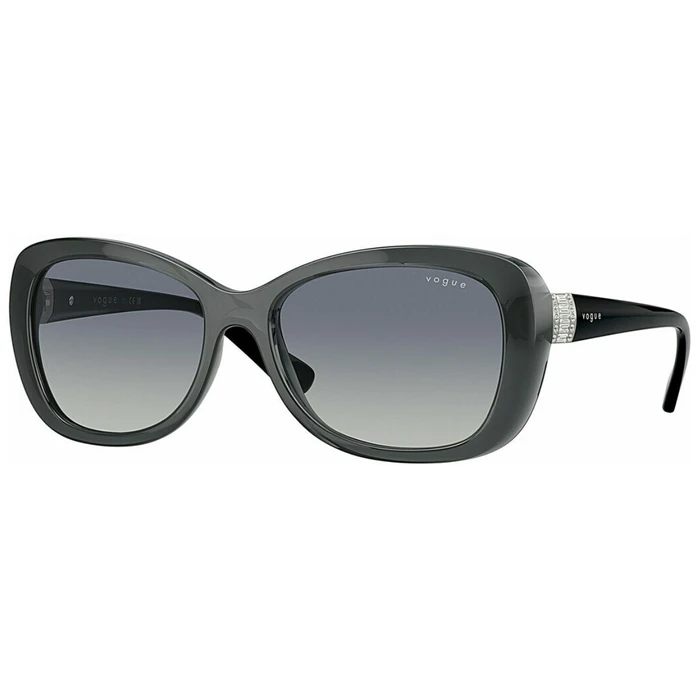 Vogue Women's Sunglasses VO2943SB-31324L — Grey Acetate Frame, Brown Gradient Lenses, 55/17/135 mm