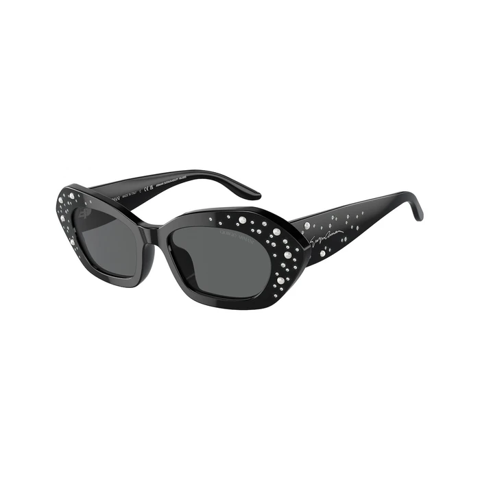 Giorgio Armani Women's Sunglasses AR8213BU5001B 50/18/140 Black Acetate Frame Black Lenses