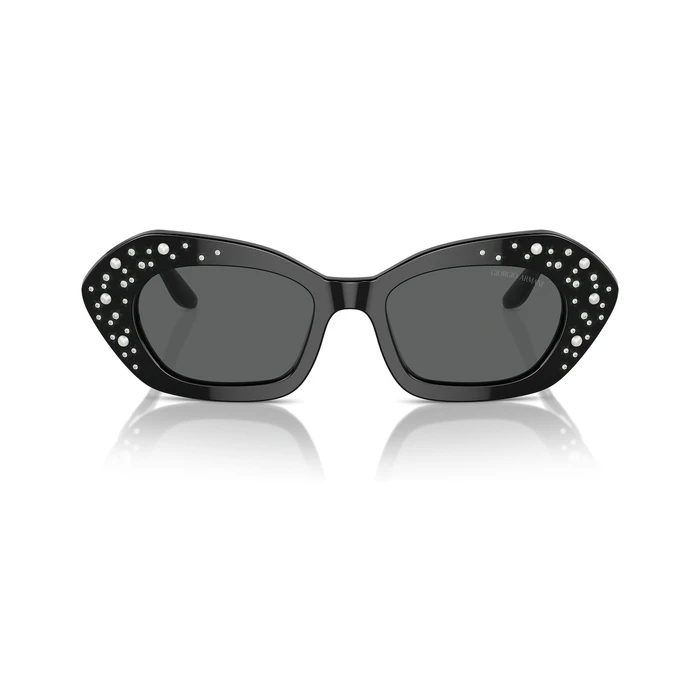 Giorgio Armani Women's Sunglasses AR8213BU5001B 50/18/140 Black Acetate Frame Black Lenses