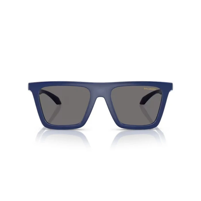 Versace Women's Sunglasses VE4468U 545081 - Blue Acetate Frame, Dark Grey Polarized Lenses (53/18/140 mm)