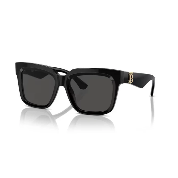 Burberry Unisex Γυαλιά Ηλίου BE4419-300187 Μαύρος Κοκκάλινος Σκελετός, Γκρι Φακοί (54/18/140)