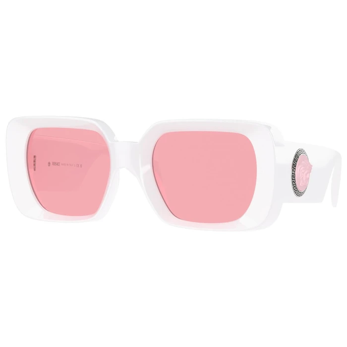 VERSACE Women's Sunglasses VE4473U 314/84 54/21/140 White Acetate Frame Pink Lens