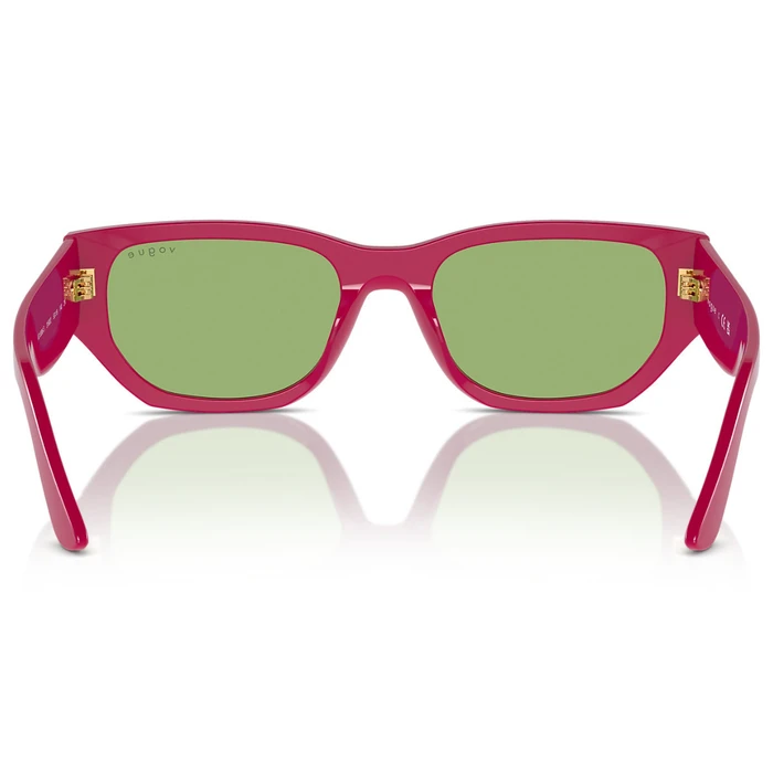 Vogue Unisex Γυαλιά Ηλίου με Κόκκινο Κοκκάλινο Σκελετό και Πράσινο Φακό VO5586S 3160/2