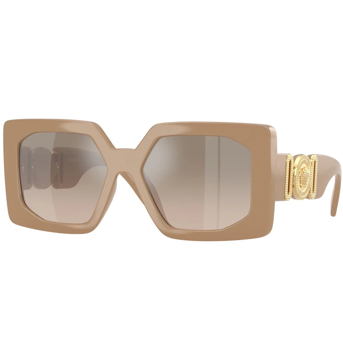 Versace Women's Sunglasses VE4478U 549961 - Beige Acetate Frame, Brown Gradient Lenses