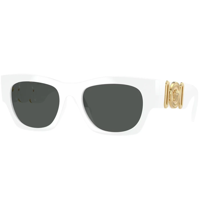 Versace Women Sunglasses VE4479U 314/87 White Acetate Frame Grey Lens (52/19/140 mm)