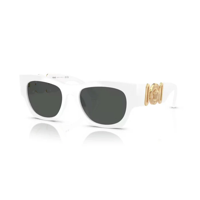 Versace Women Sunglasses VE4479U 314/87 White Acetate Frame Grey Lens (52/19/140 mm)