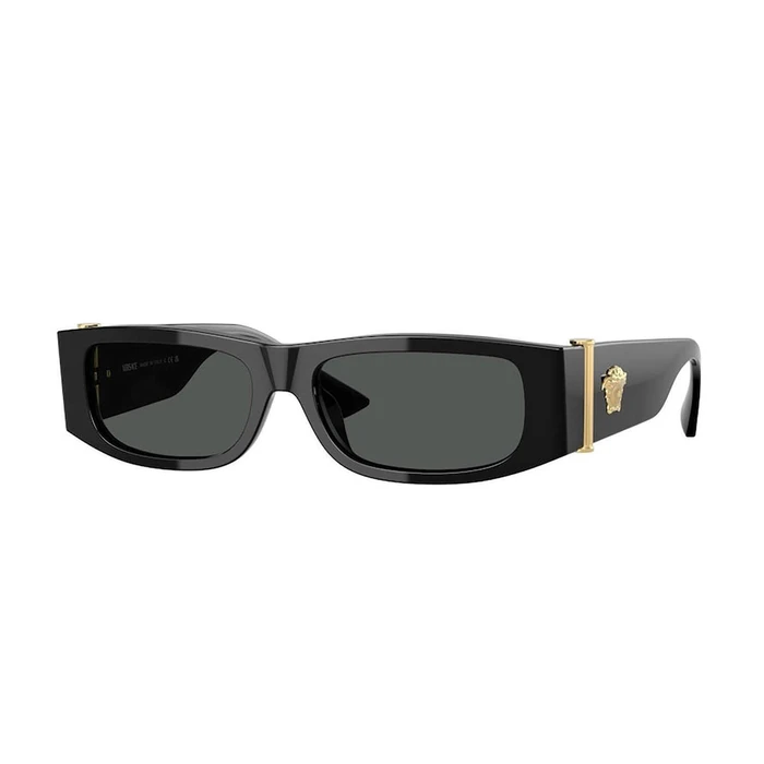 Versace Unisex Sunglasses VE4476U GB1/87 Black Acetate Frame Grey Lenses (54/18/145 mm)
