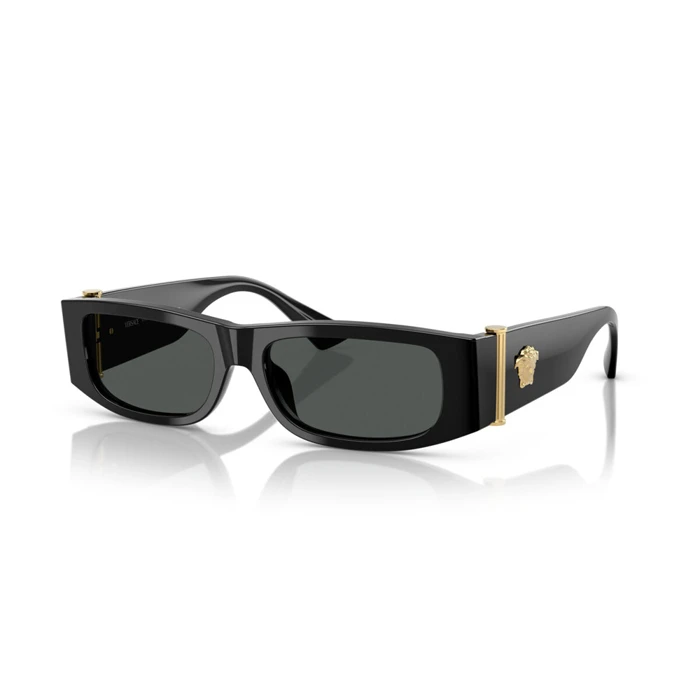 Versace Unisex Sunglasses VE4476U GB1/87 Black Acetate Frame Grey Lenses (54/18/145 mm)