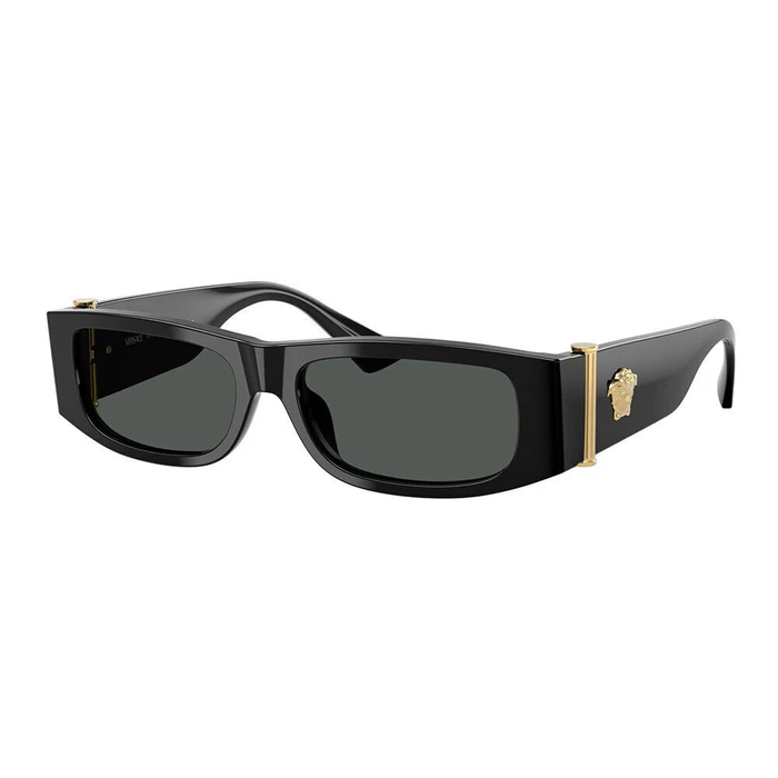 Versace Unisex Sunglasses VE4476U GB1/87 Black Acetate Frame Grey Lenses (54/18/145 mm)