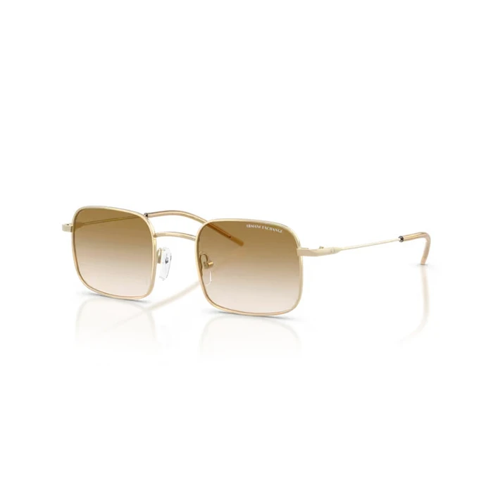 Armani Exchange Unisex Γυαλιά Ηλίου AX2055S 611013 Χρυσό Μεταλλικό Σκελετό - Χρυσός Ντεγκραντέ Καθρέφτης Φακός 46/21/140