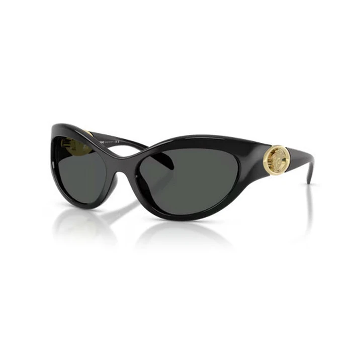 Versace Women's Sunglasses VE4485-GB1-87 Black Acetate Frame with Black/Grey Lenses 59/19/125 mm