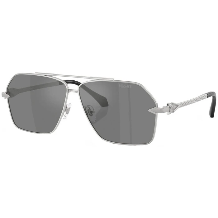 Versace Ανδρικά Γυαλιά Ηλίου VE2284-10006G Ασήμι Μεταλλικός Σκελετός 63/10/140