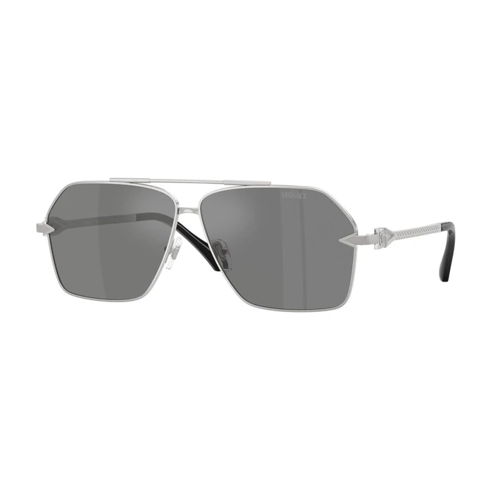 Versace Ανδρικά Γυαλιά Ηλίου VE2284-10006G Ασήμι Μεταλλικός Σκελετός 63/10/140