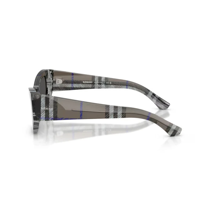 Burberry Γυναικεία Γυαλιά Ηλίου BE4450U 414787 Πολύχρωμος Κοκκάλινος Σκελετός Γκρι Φακοί 54/19/140