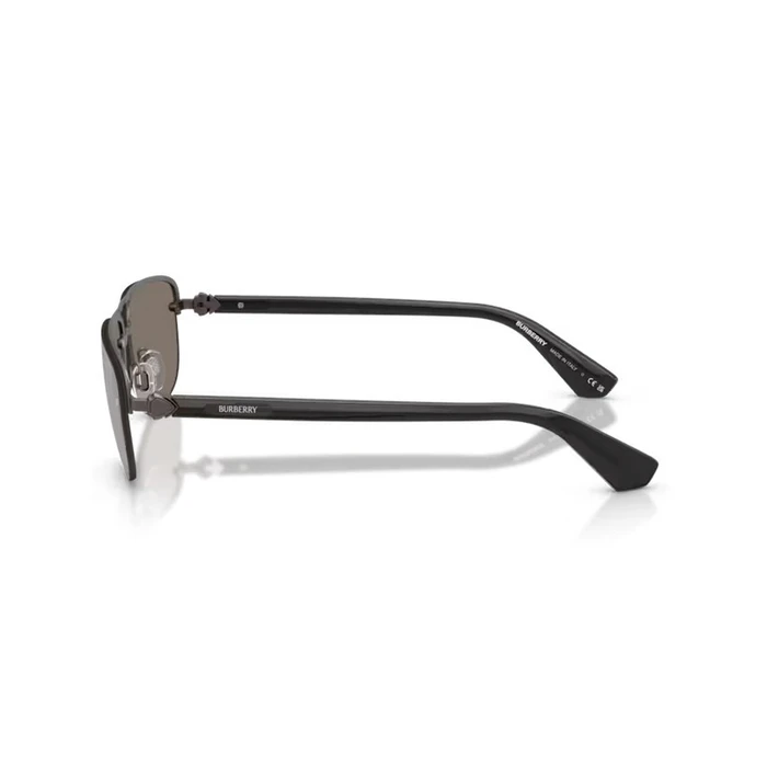 Burberry Ανδρικά Γυαλιά Ηλίου BE3164-13166G Μαύρος Μεταλλικός Σκελετός / Γκρι Φακοί (62/15/140 mm)
