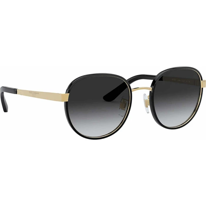Dolce & Gabbana Women's Sunglasses DG2227J 02/8G - Black Frame, Gradient Grey Lenses