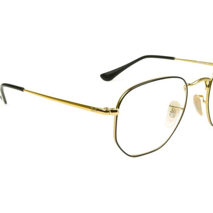 Ray Ban Hexagonal Metal Optical Frame Glasses Black RB6448 2991 (54)