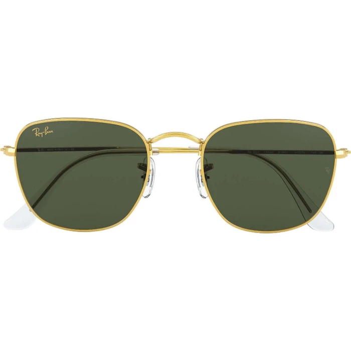 Ray Ban Frank Unisex Γυαλιά Ηλίου RB3857 919631 — Χρυσός Μεταλλικός Σκελετός, Πράσινος φακός G15, Μέγεθος 51/20/145