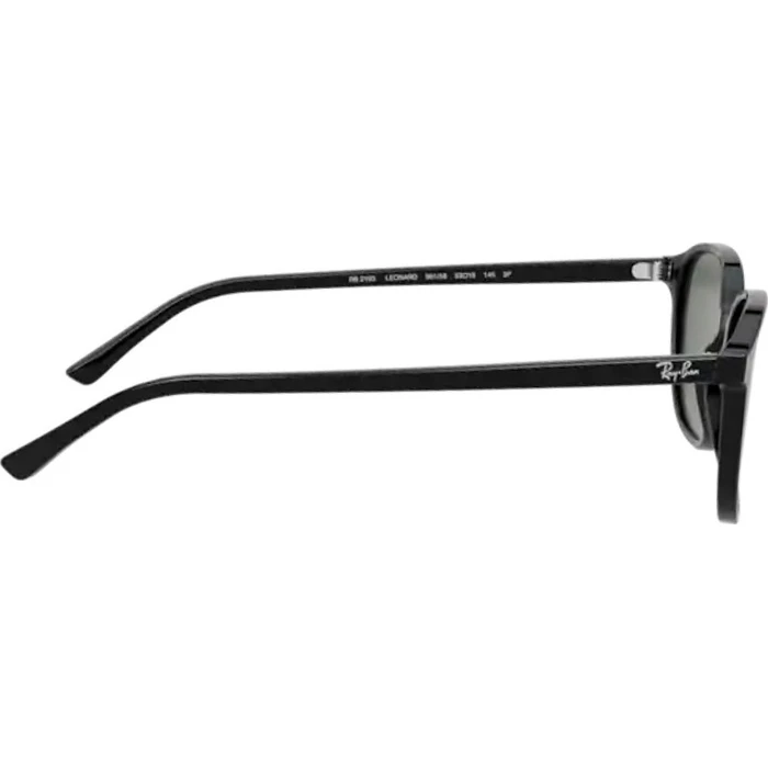Ray Ban Leonard Unisex Γυαλιά Ηλίου με Μαύρο Κοκκάλινο Σκελετό και Πράσινο Polarized Φακό RB2193 901/58