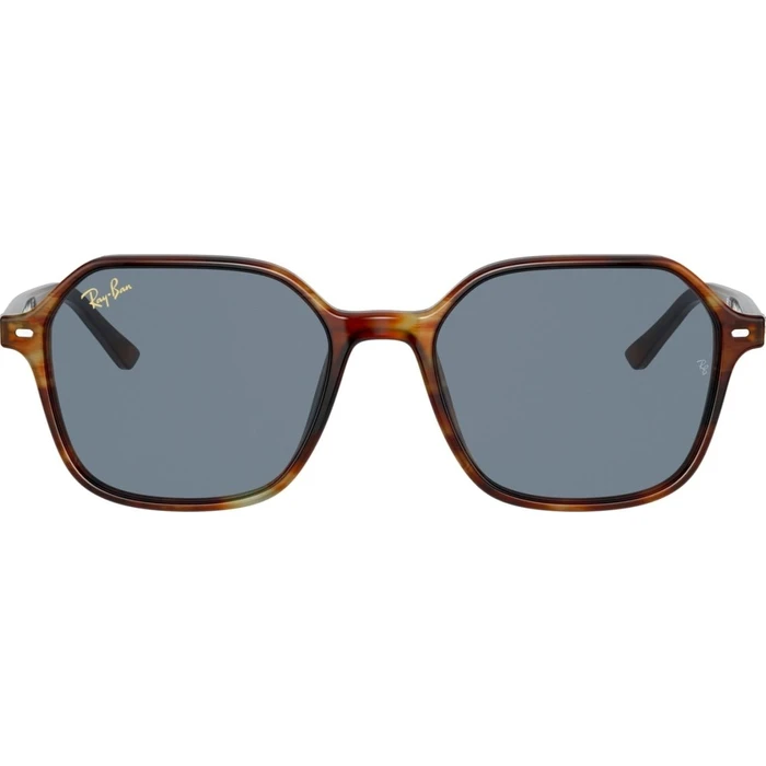 Ray Ban John Unisex Sunglasses RB2194 954/62 Brown Tortoise Acetate Frame with Blue Lenses