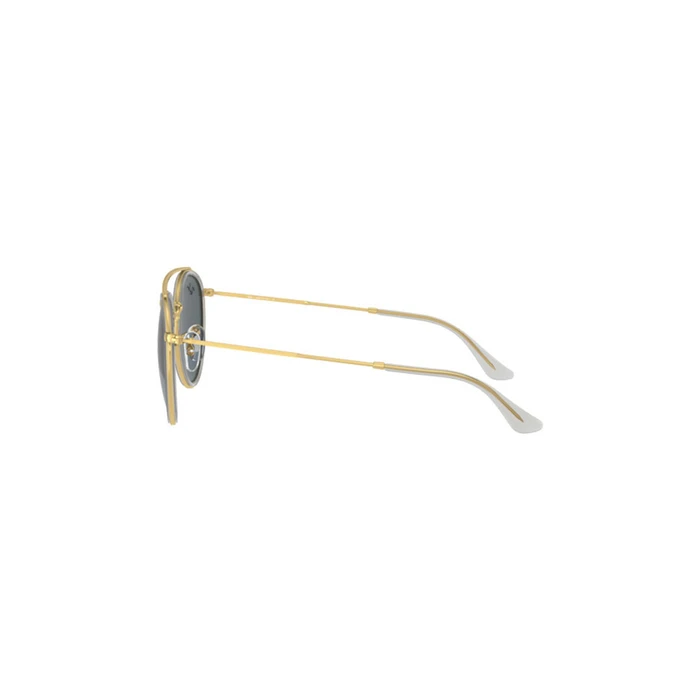 Ray Ban Round Double Bridge Unisex Γυαλιά Ηλίου Χρυσό Μεταλλικό Σκελετό Μπλε Φακοί RB3647N 9210R5 (51/22/145)