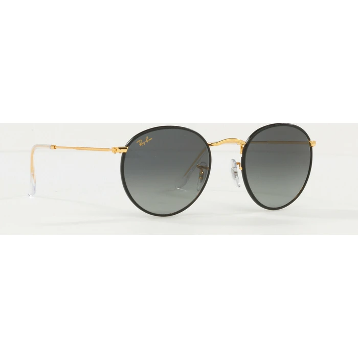 Ray Ban Round Metal Unisex Γυαλιά Ηλίου με Μαύρο Μεταλλικό Σκελετό και Μαύρο Ντεγκραντέ Φακό RB3447 9196/71