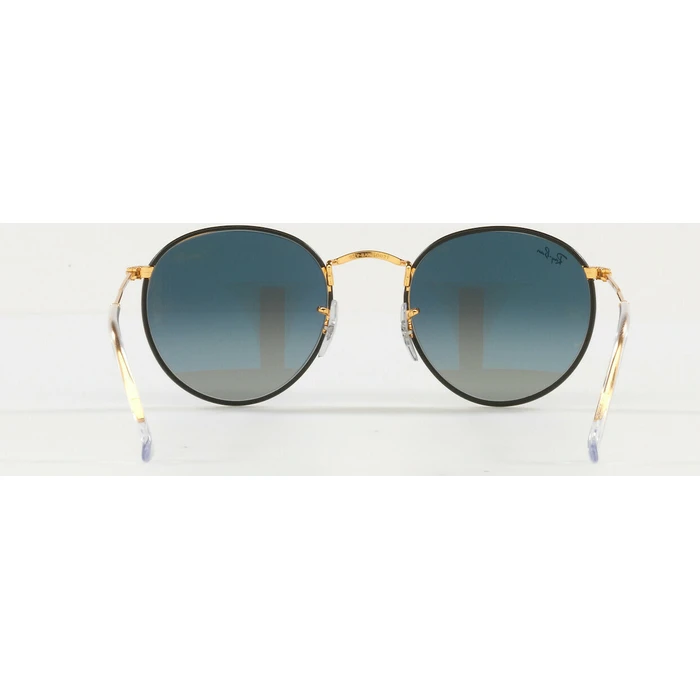 Ray Ban Round Metal Unisex Γυαλιά Ηλίου με Μαύρο Μεταλλικό Σκελετό και Μαύρο Ντεγκραντέ Φακό RB3447 9196/71
