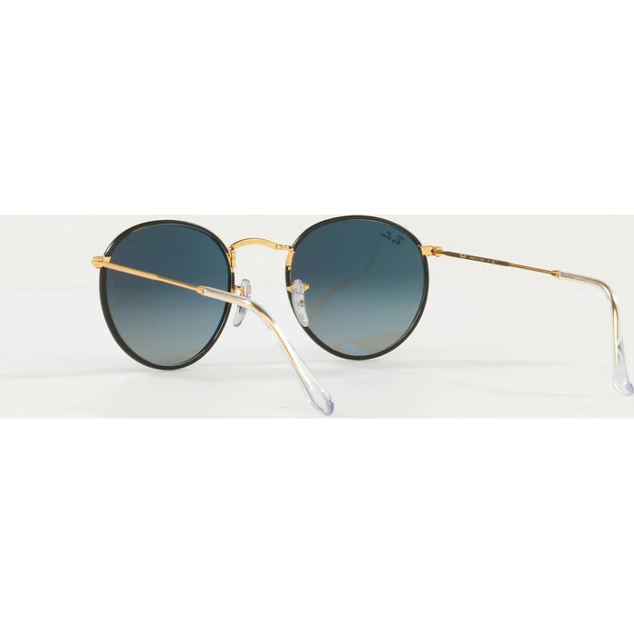 Ray Ban Round Metal Unisex Γυαλιά Ηλίου με Μαύρο Μεταλλικό Σκελετό και Μαύρο Ντεγκραντέ Φακό RB3447 9196/71
