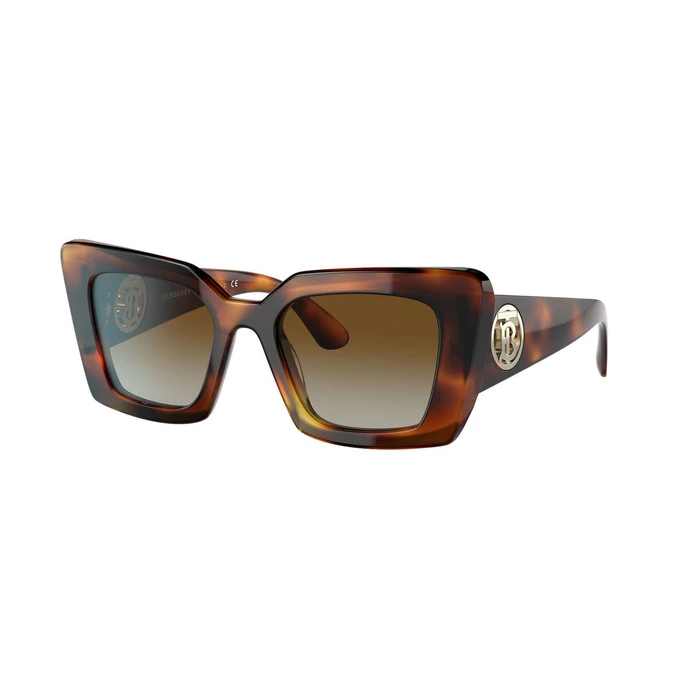 Burberry Women's Sunglasses BE4344-3316T5 Cat Eye Brown Tortoiseshell Acetate 51/20/140 mm