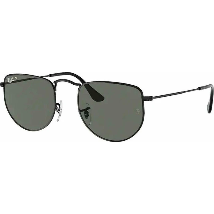 Ray Ban Elon Unisex Sunglasses — Black Metal Frame, Green Lenses (RB3958 002/58, 50/20/145)