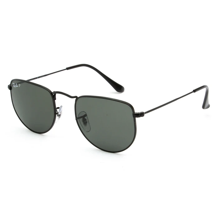 Ray Ban Elon Unisex Sunglasses — Black Metal Frame, Green Lenses (RB3958 002/58, 50/20/145)