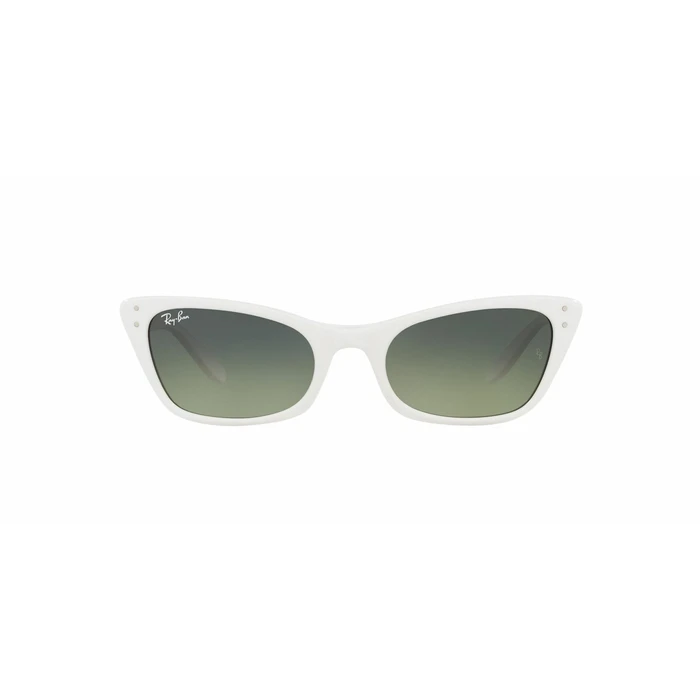 Ray Ban Lady Burbank Γυναικεία Γυαλιά Ηλίου RB2299 975/BH - Λευκό κοκκάλινο σκελετό, Πράσινοι ντεγκραντέ φακοί, Cat Eye (52/21/145)