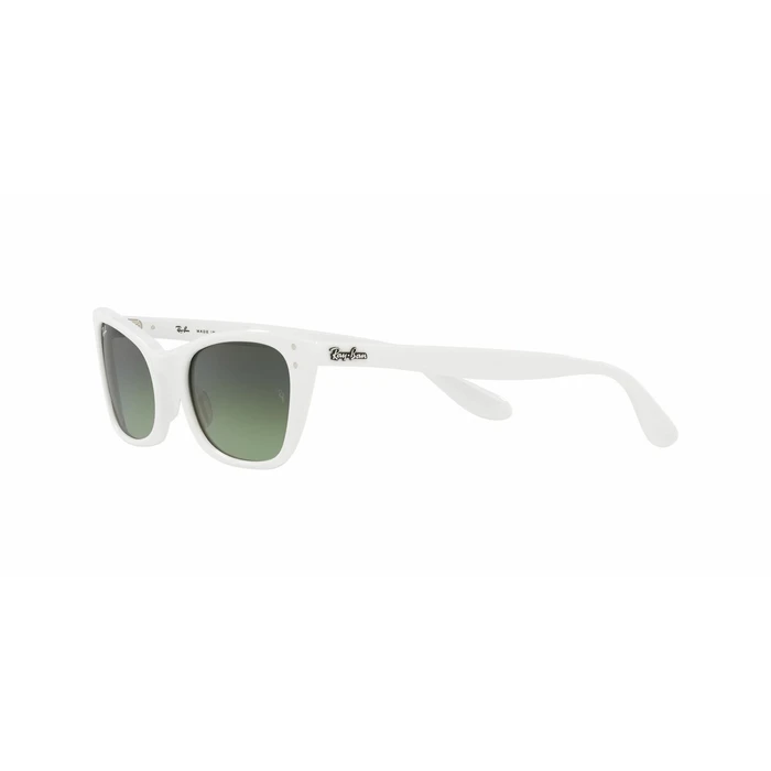 Ray Ban Lady Burbank Γυναικεία Γυαλιά Ηλίου RB2299 975/BH - Λευκό κοκκάλινο σκελετό, Πράσινοι ντεγκραντέ φακοί, Cat Eye (52/21/145)