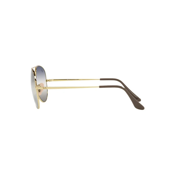 Ray Ban Aviator Metal II RB3689 Γυαλιά Ηλίου Unisex — Χρυσός Μεταλλικός Σκελετός, Μπλε Ντεγκραντέ Φακοί, 58mm