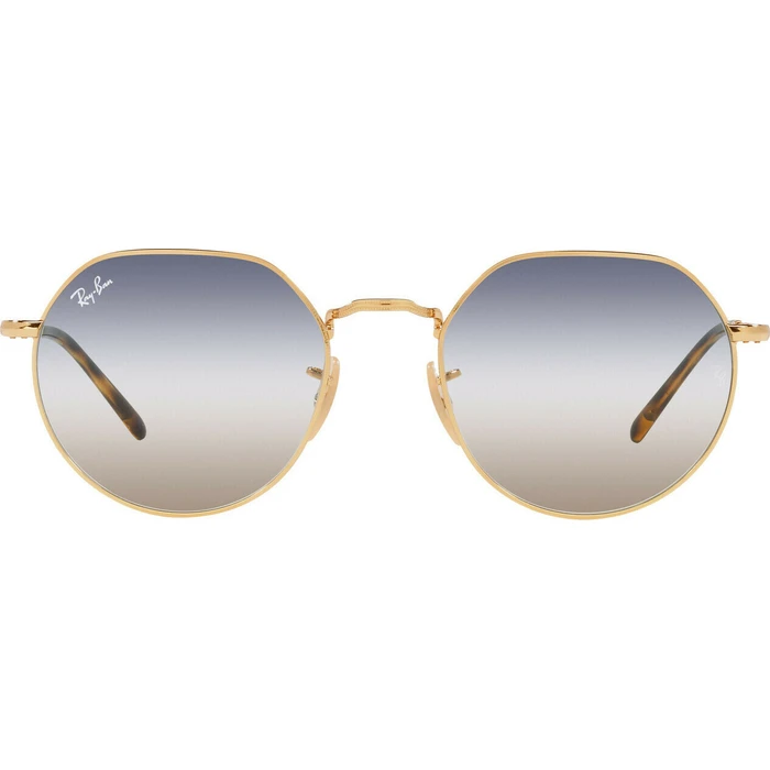 Ray Ban Jack Unisex Γυαλιά Ηλίου με Χρυσό Μεταλλικό Σκελετό και Πολύχρωμο Ντεγκραντέ Φακό RB3565 001/GD 51