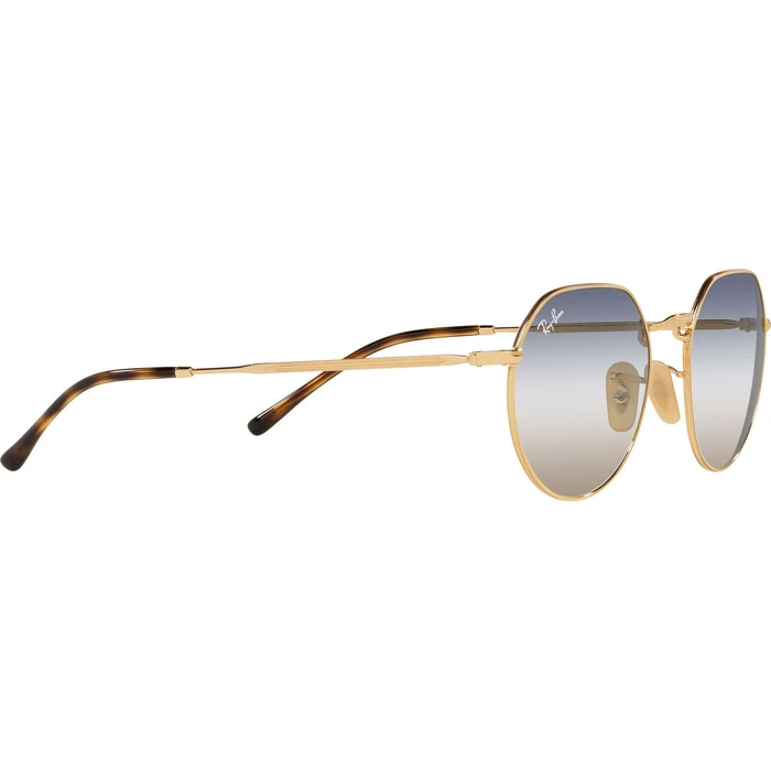 Ray Ban Jack Unisex Γυαλιά Ηλίου με Χρυσό Μεταλλικό Σκελετό και Πολύχρωμο Ντεγκραντέ Φακό RB3565 001/GD 51