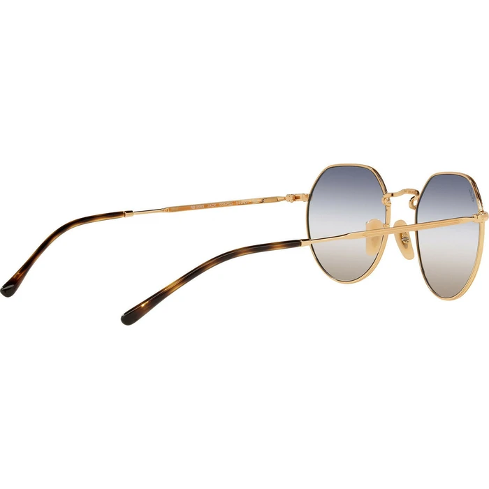 Ray Ban Jack Unisex Γυαλιά Ηλίου με Χρυσό Μεταλλικό Σκελετό και Πολύχρωμο Ντεγκραντέ Φακό RB3565 001/GD 51