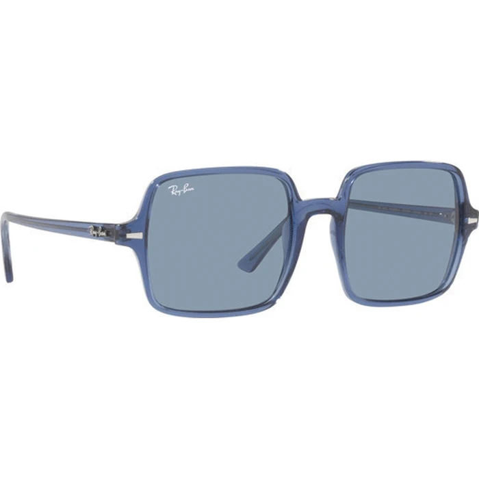 Ray Ban Square II Γυναικεία Γυαλιά Ηλίου RB1973 6587/56 - Μπλε Κοκκάλινο Σκελετό, Μπλε Φακός (53/20/145)