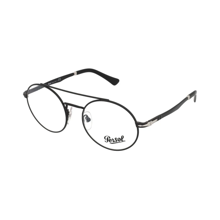 Persol Men's Metal Eyeglass Frame PO2496V 1138 Black 52/19/145