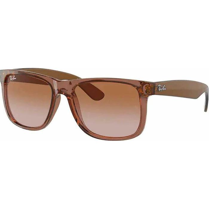 Ray Ban Justin Unisex Γυαλιά Ηλίου - Καφέ Κοκκάλινος Σκελετός, Καφέ Ντεγκραντέ Φακοί - RB4165 659413 (55/16/145)
