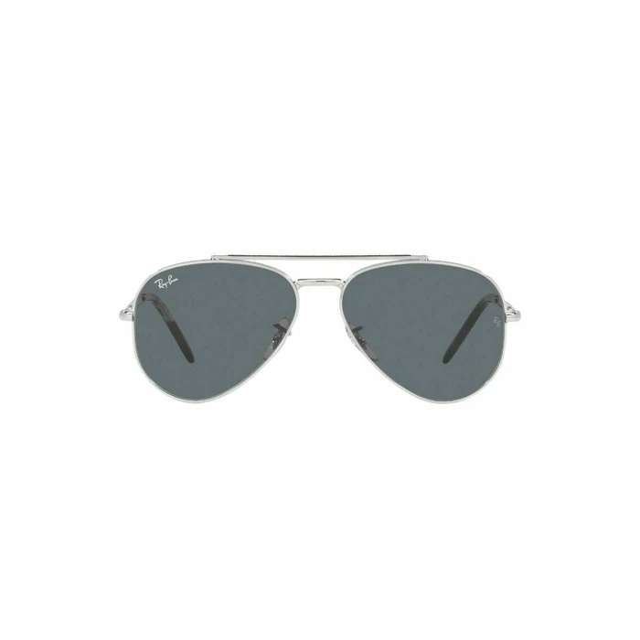 Ray Ban Aviator Unisex Γυαλιά Ηλίου RB3625 Ασημί Μεταλλικό Σκελετό με Μπλε Φακό 62mm