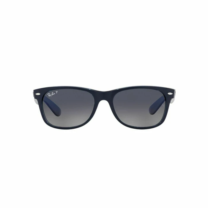 Ray Ban Wayfarer Unisex Γυαλιά Ηλίου με Μπλε Κοκκάλινο Σκελετό και Μπλε Ντεγκραντέ Polarized Φακό RB2132 660/778 (55/18/145)