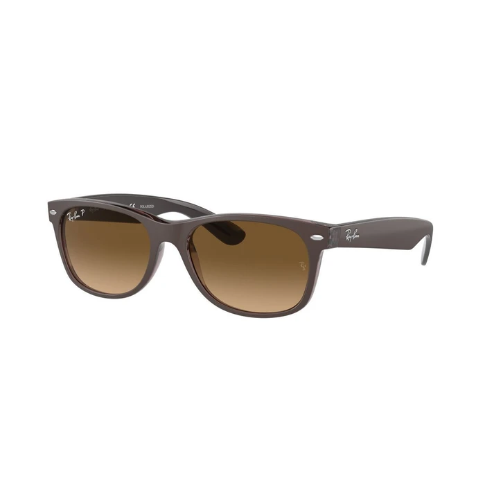 Ray Ban Wayfarer Unisex Γυαλιά Ηλίου RB2132 Καφέ Κοκκάλινος Σκελετός Καφέ Ντεγκραντέ Polarized 55/18/145